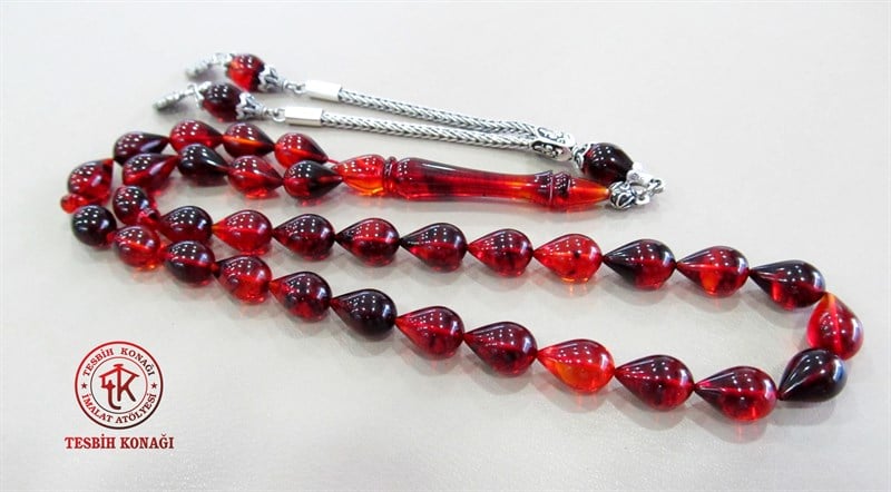 Sıkma Kehribar Tesbih