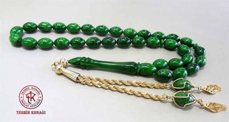 Sıkma Kehribar Tesbih