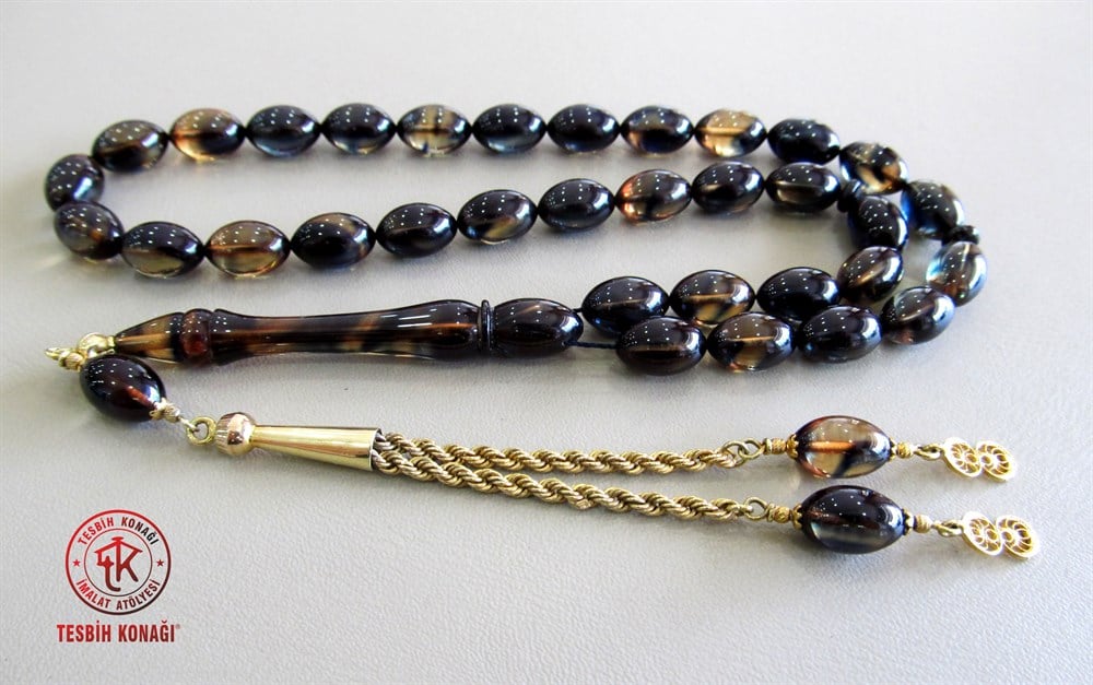 Sıkma Kehribar Tesbih