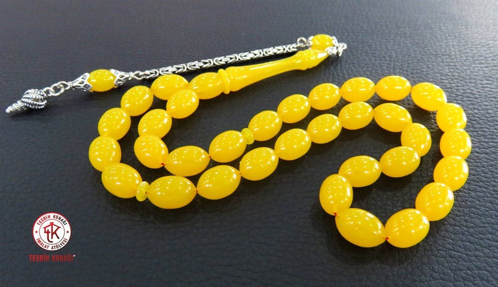 Sıkma Kehribar Tesbih