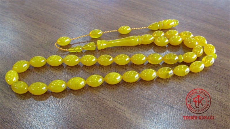 Sıkma Kehribar Tesbih