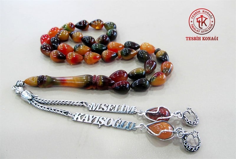 Sıkma Kehribar Tesbih