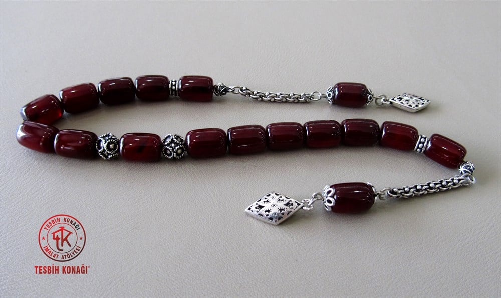 Sıkma Kehribar Tesbih