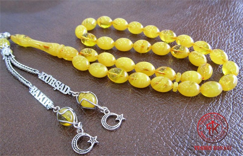 Sıkma Kehribar Tesbih