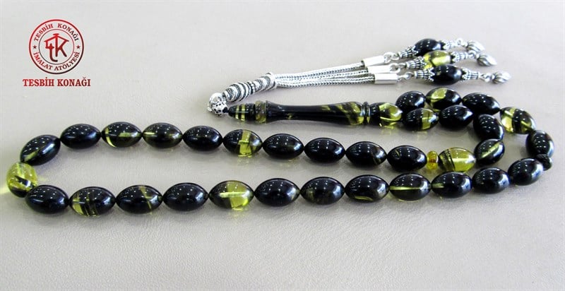 Sıkma Kehribar Tesbih