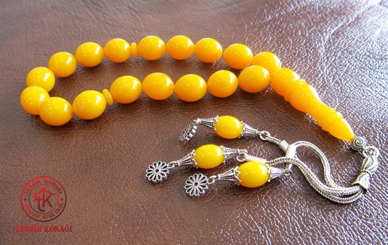 Sıkma Kehribar Tesbih