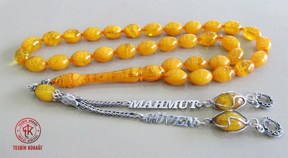 Sıkma Kehribar Tesbih