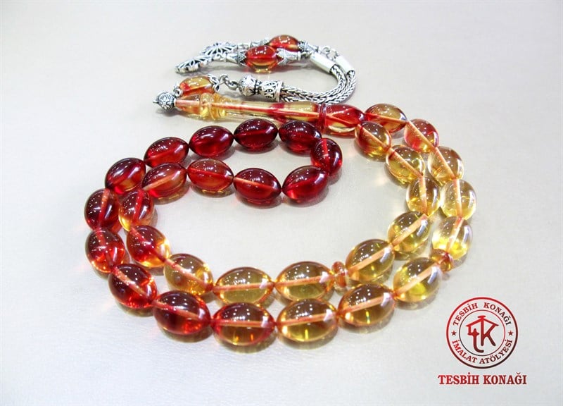 Sıkma Kehribar Tesbih