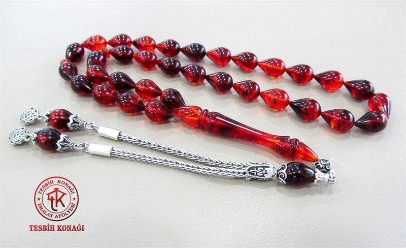 Sıkma Kehribar Tesbih