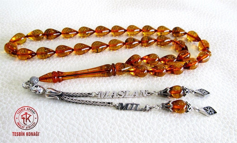 Sıkma Kehribar Tesbih