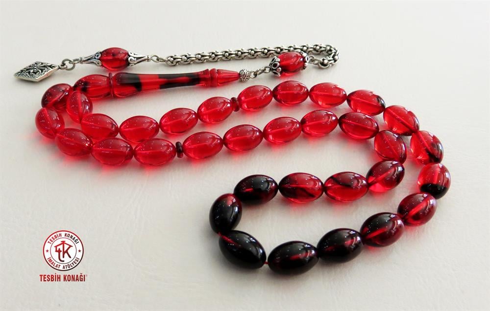 Sıkma Kehribar Tesbih