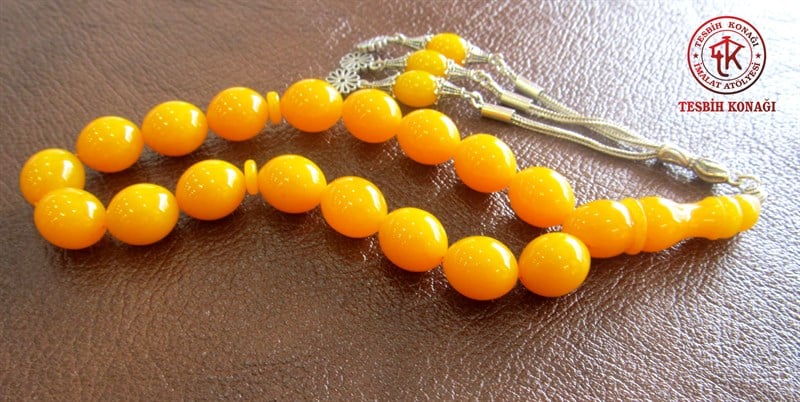 Sıkma Kehribar Tesbih