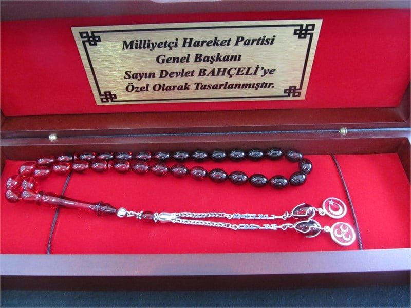 Sıkma Kehribar Tesbih