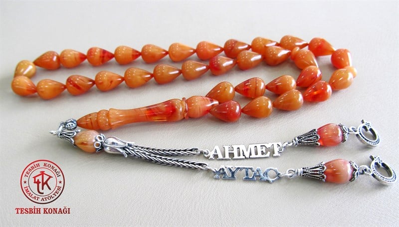 Sıkma Kehribar Tesbih