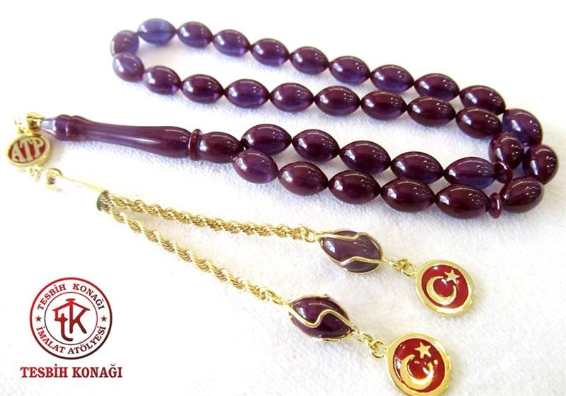 Sıkma Kehribar Tesbih