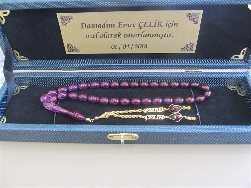 Sıkma Kehribar Tesbih