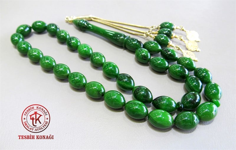 Sıkma Kehribar Tesbih