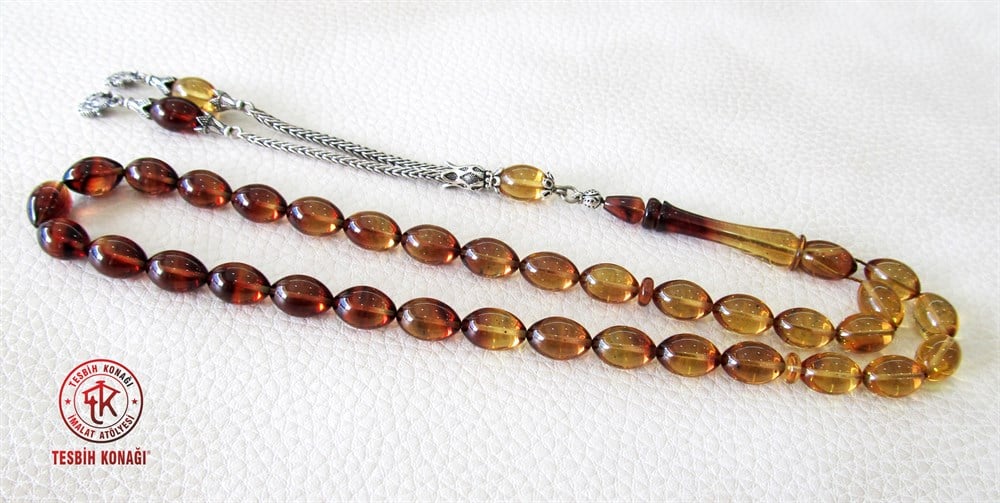 Sıkma Kehribar Tesbih