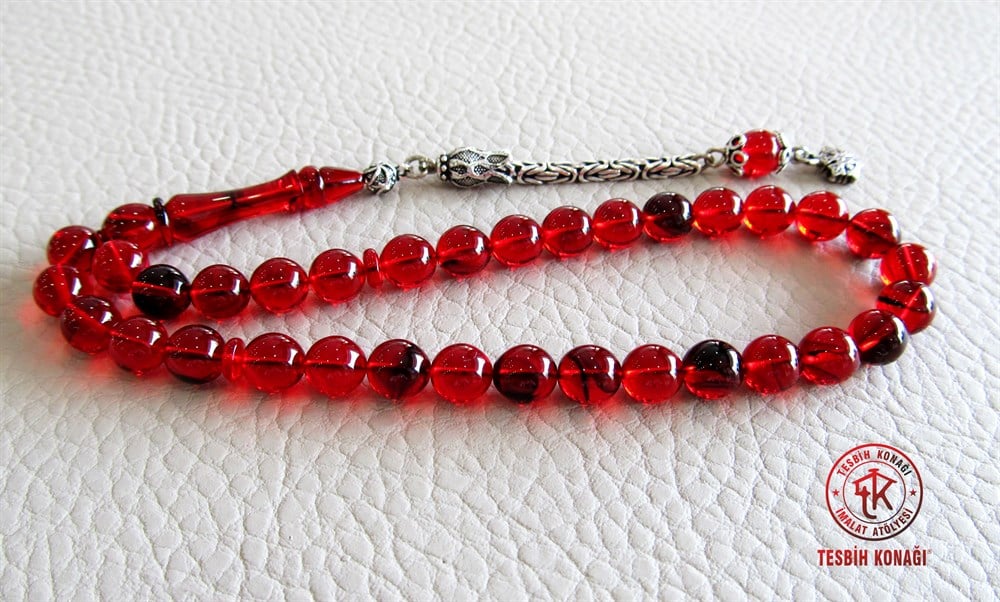 Sıkma Kehribar Tesbih