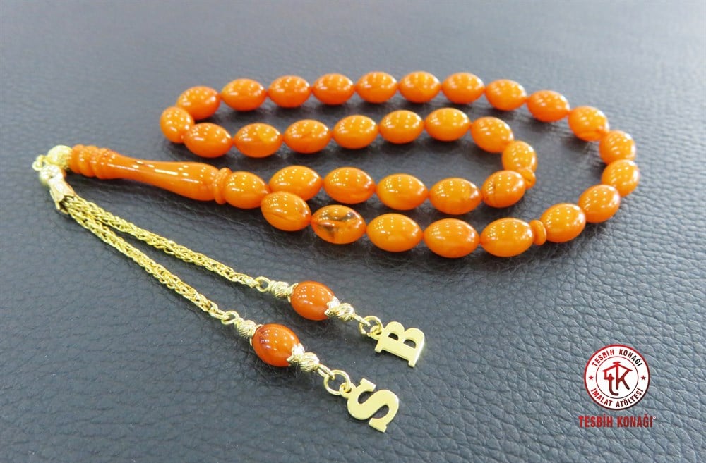 Sıkma Kehribar Tesbih