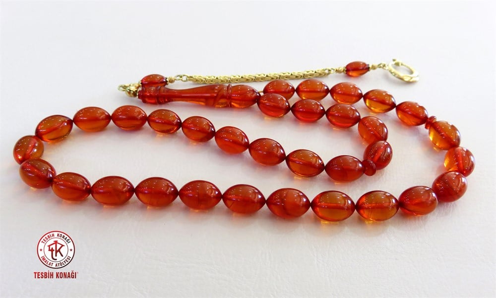 Sıkma Kehribar Tesbih