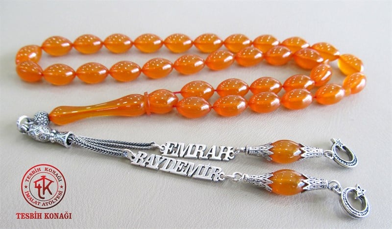 Sıkma Kehribar Tesbih