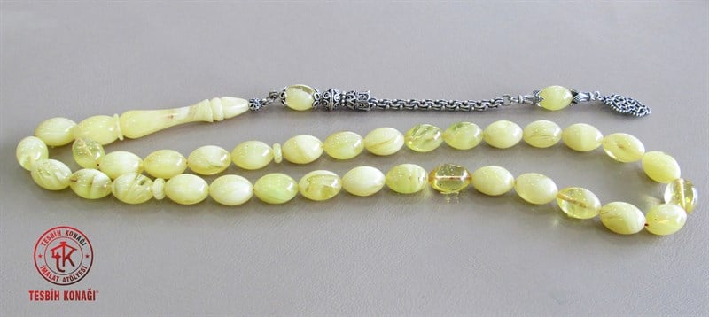 Sıkma Kehribar Tesbih