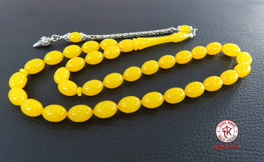 Sıkma Kehribar Tesbih