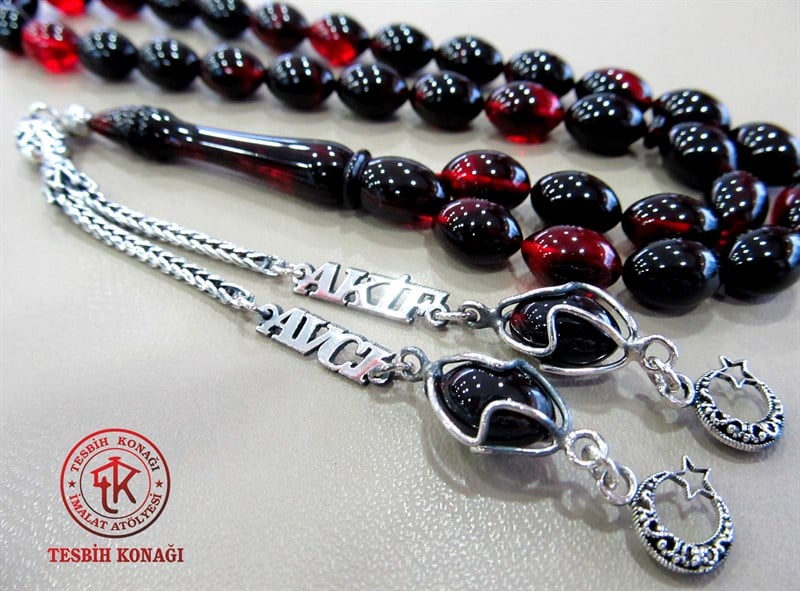 Sıkma Kehribar Tesbih