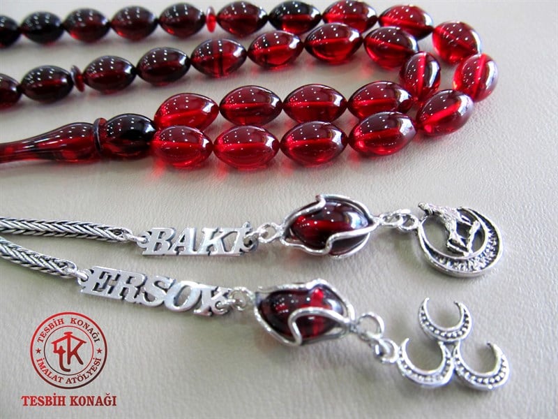 Sıkma Kehribar Tesbih