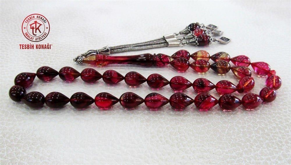 Sıkma Kehribar Tesbih