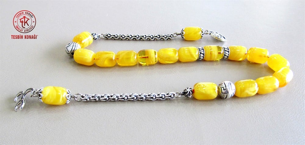 Sıkma Kehribar Tesbih