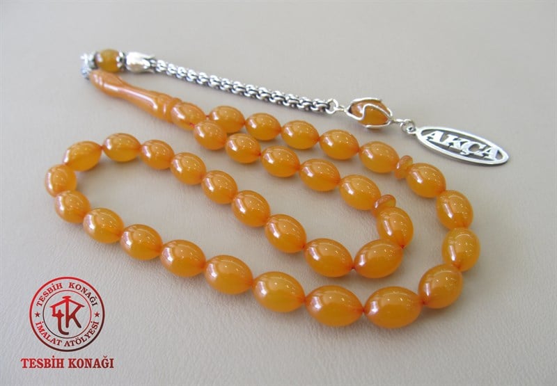 Sıkma Kehribar Tesbih