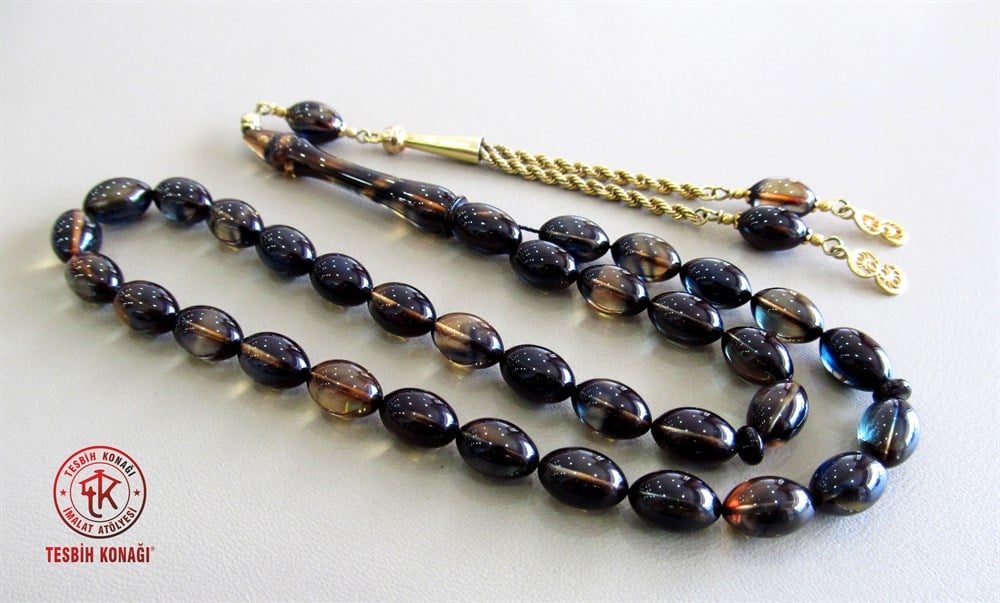 Sıkma Kehribar Tesbih