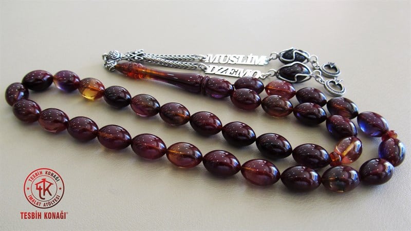 Sıkma Kehribar Tesbih