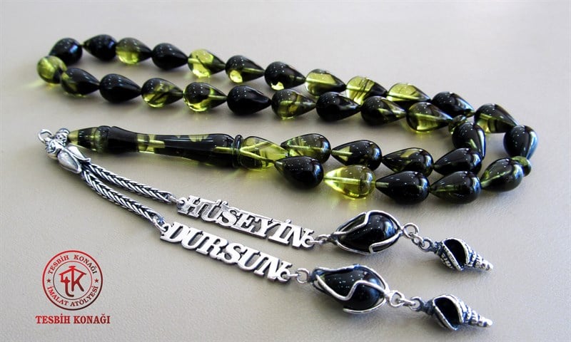 Sıkma Kehribar Tesbih