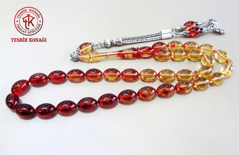 Sıkma Kehribar Tesbih