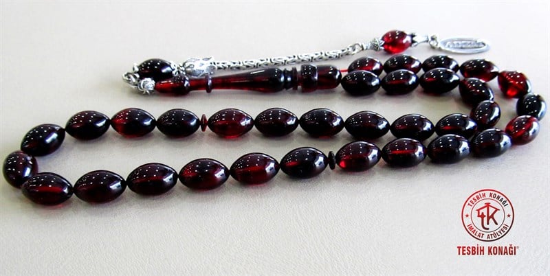 Sıkma Kehribar Tesbih