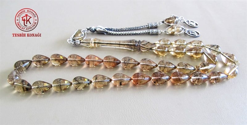 Sıkma Kehribar Tesbih