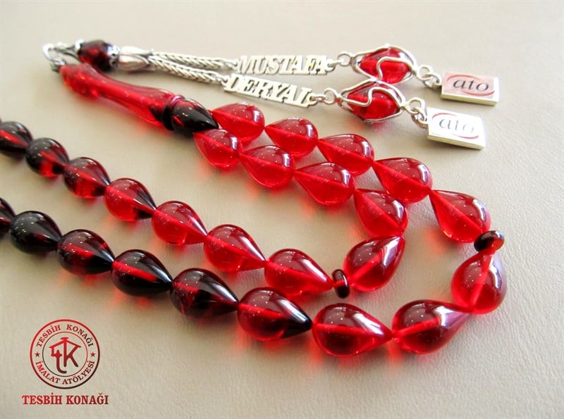 Sıkma Kehribar Tesbih