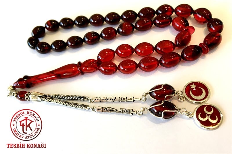 Sıkma Kehribar Tesbih