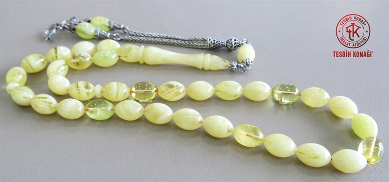 Sıkma Kehribar Tesbih