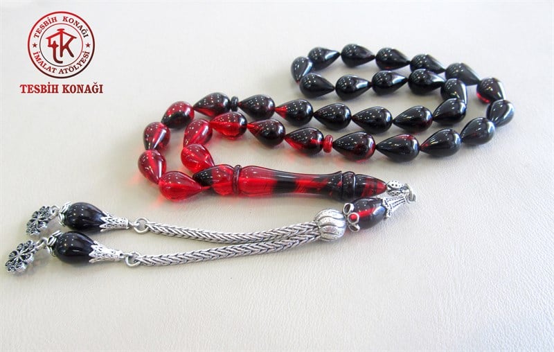 Sıkma Kehribar Tesbih