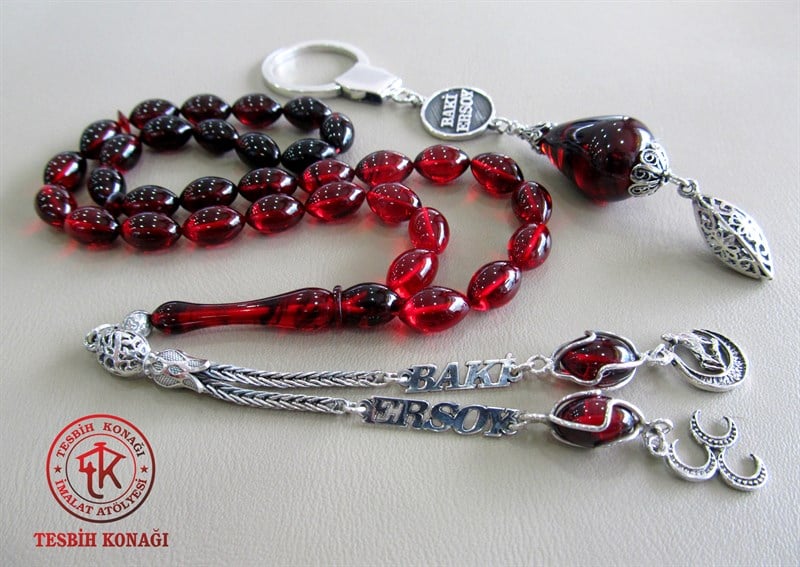 Sıkma Kehribar Tesbih