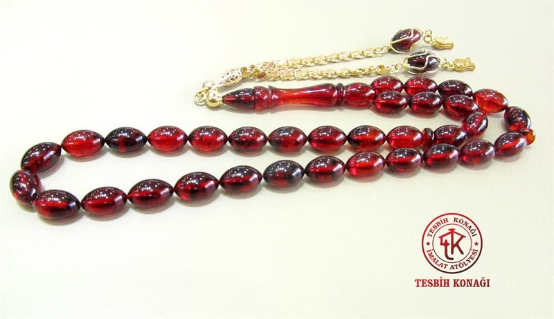 Sıkma Kehribar Tesbih