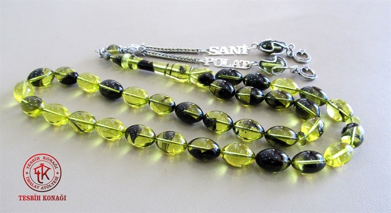 Sıkma Kehribar Tesbih