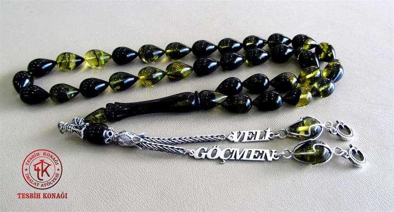 Sıkma Kehribar Tesbih