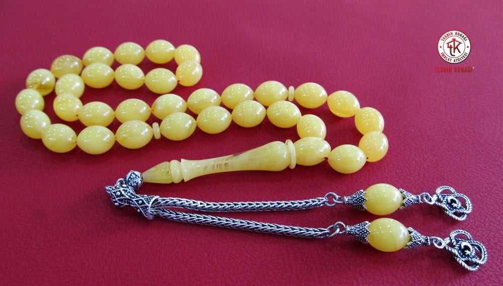 Sıkma Kehribar Tesbih