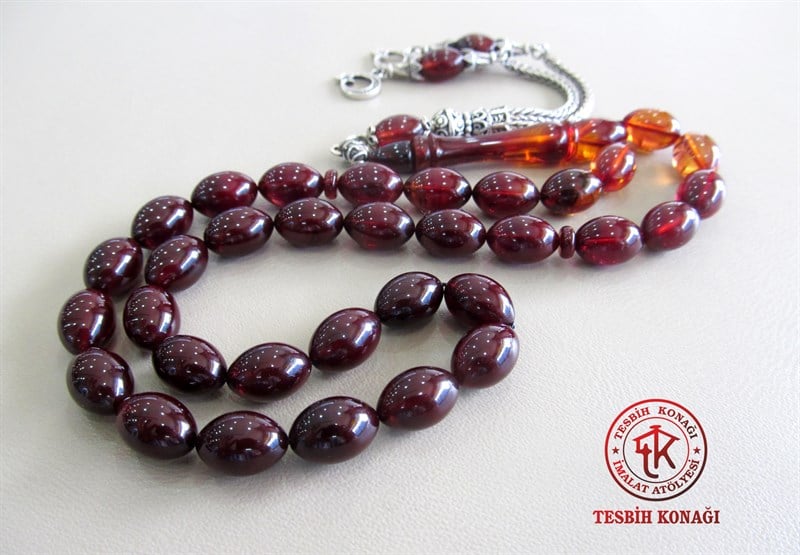 Sıkma Kehribar Tesbih