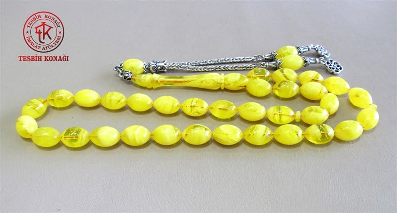 Sıkma Kehribar Tesbih